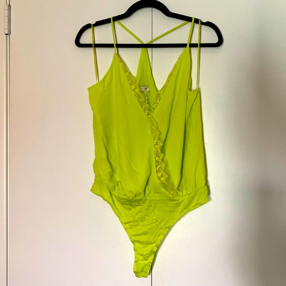 NWT, neon bodysuit
